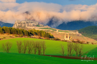 Spišský hrad a Spišská Kapitula po daždi