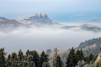 Spišský hrad v námraze