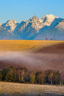 Tatry od Vrbovského rybníka