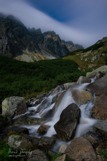 V Mengusovskej doline za Mesačného svitu