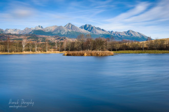 Tatry od Štrbského rybníka